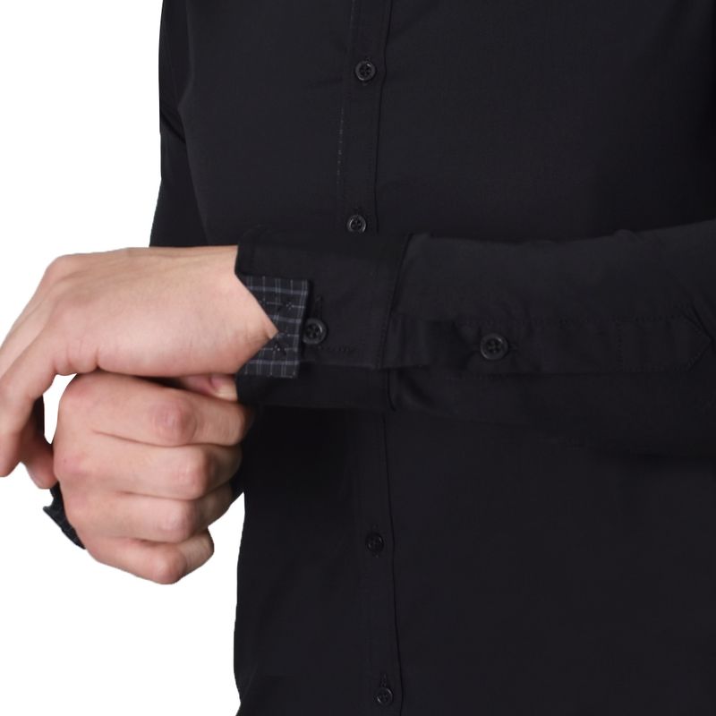 CAMISAMANGALARGAPERFECTFITNEGRO