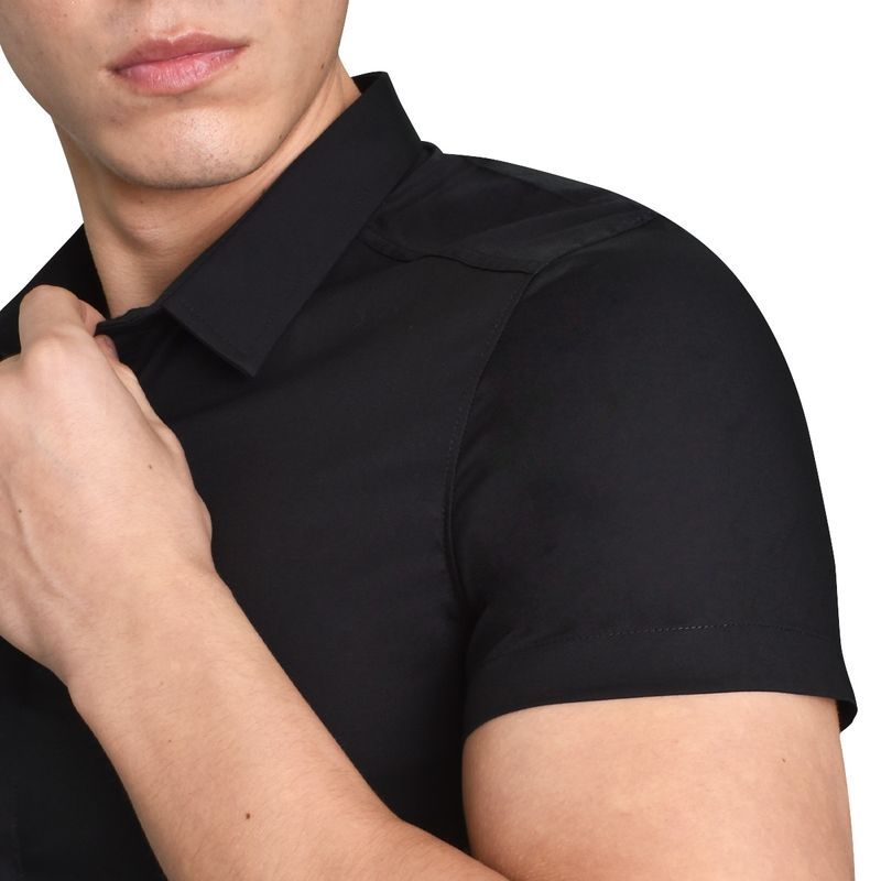 CAMISA-MANGA-CORTA-PERFECT-FIT---NEGRO
