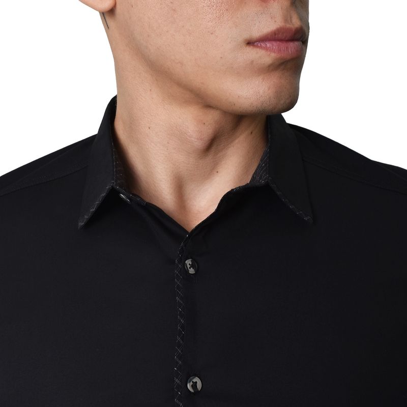 CAMISA-MANGA-CORTA-PERFECT-FIT---NEGRO