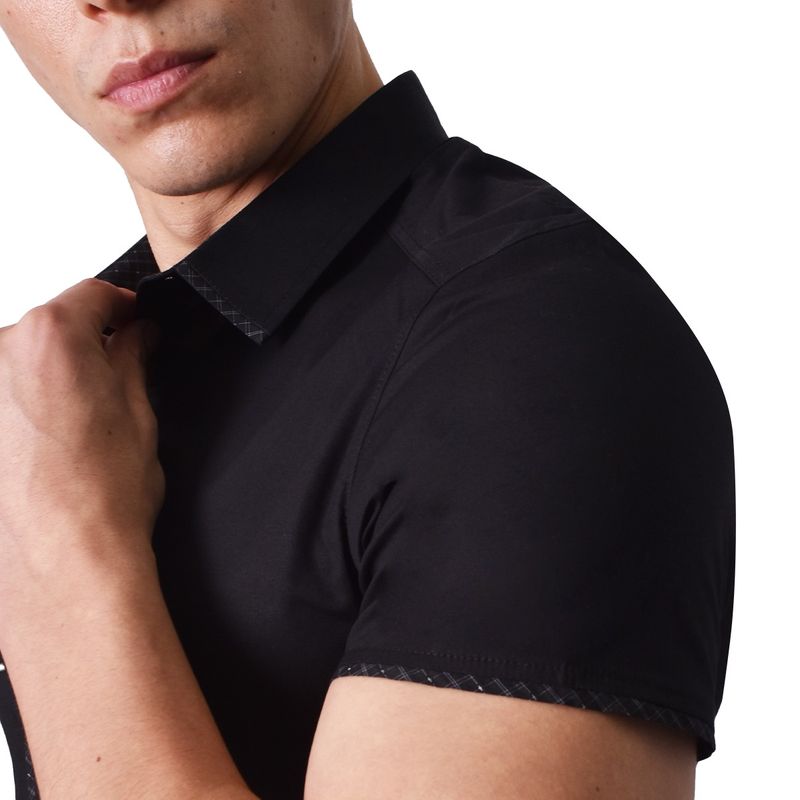 CAMISA-MANGA-CORTA-PERFECT-FIT---NEGRO