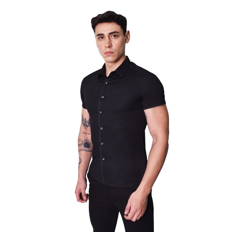 CAMISA-MANGA-CORTA-PERFECT-FIT---NEGRO