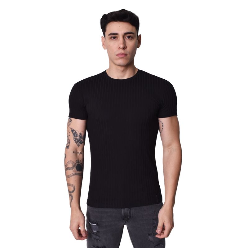 POLO-MANGA-CORTA-CUELLO-REDONDO---NEGRO