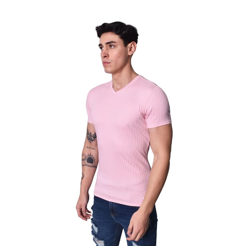 POLO-MANGA-CORTA-CUELLO-V---ROSA