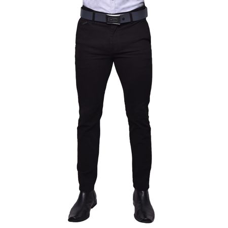 PANTALON SEMIPITILLO DRILL CONFORT - NEGRO