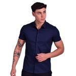 CAMISA-MANGA-CORTA-PERFECT-FIT---AZUL-NOCHE