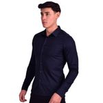 CAMISAMANGALARGAPERFECTFITAZUL