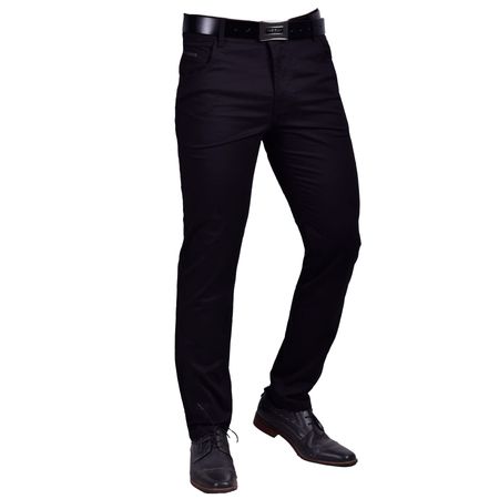 PANTALON DRILL CONFORT SEMIPITILLO - NEGRO