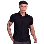 CAMISA-MANGA-CORTA-PERFECT-FIT---NEGRO