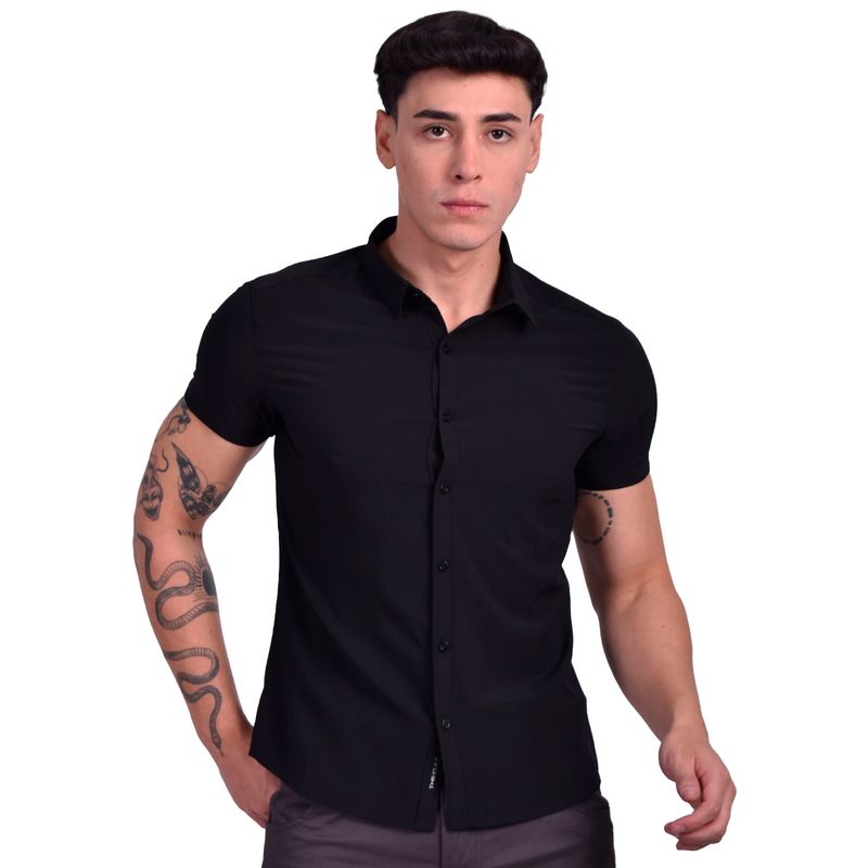 CAMISA-MANGA-CORTA-PERFECT-FIT---NEGRO