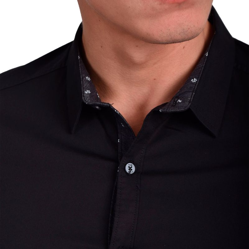 CAMISA-MANGA-CORTA-PERFECT-FIT---NEGRO
