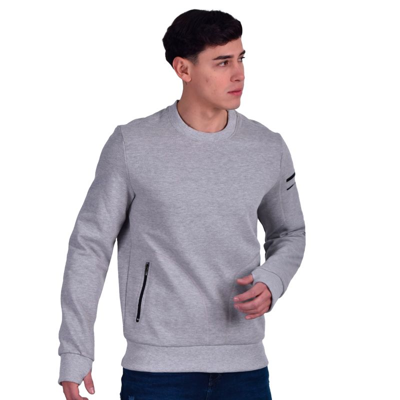 SWEATSHIRT-SLIM-FIT---MELANGE