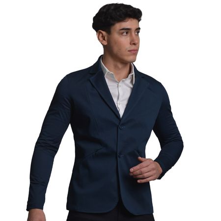 BLAZER SATINADO PERFECT FIT - AZUL