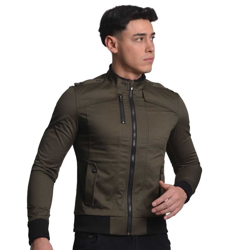 CASACA-DRILL-CONFORT-PERFECT-FIT---VERDE-MILITAR