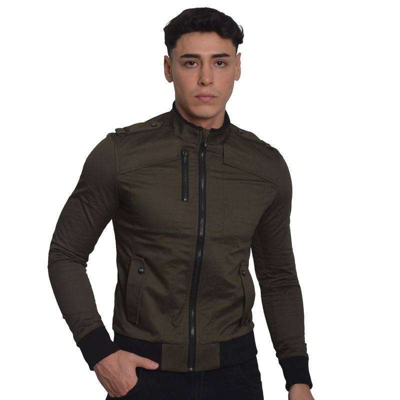 CASACA-DRILL-CONFORT-PERFECT-FIT---VERDE-MILITAR