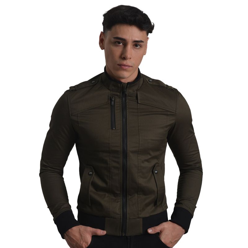 CASACA-DRILL-CONFORT-PERFECT-FIT---VERDE-MILITAR