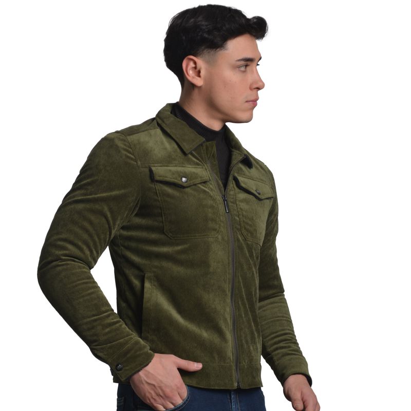 CASACACORDUROICONFORRODEPELUCHEVERDEMILITAR