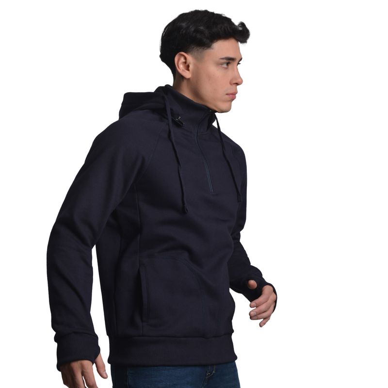 Sweatshirt Sudadera Negra Cuello Alto HOODIE OVERSIZE CON CAPUCHA