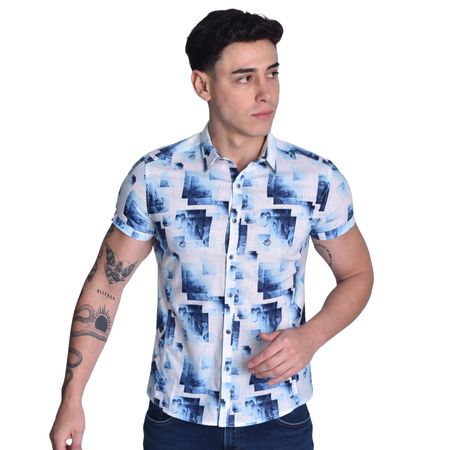 CAMISA MANGA CORTA PERFECT FIT - AZUCEL
