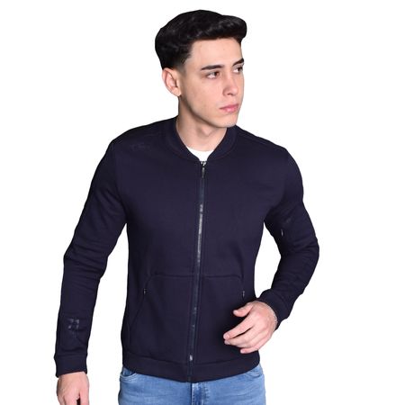 CHAQUETA BOMBER PERFECT FIT - AZUL NOCHE
