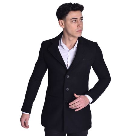 SACO CORTO DE PAÑO - NEGRO