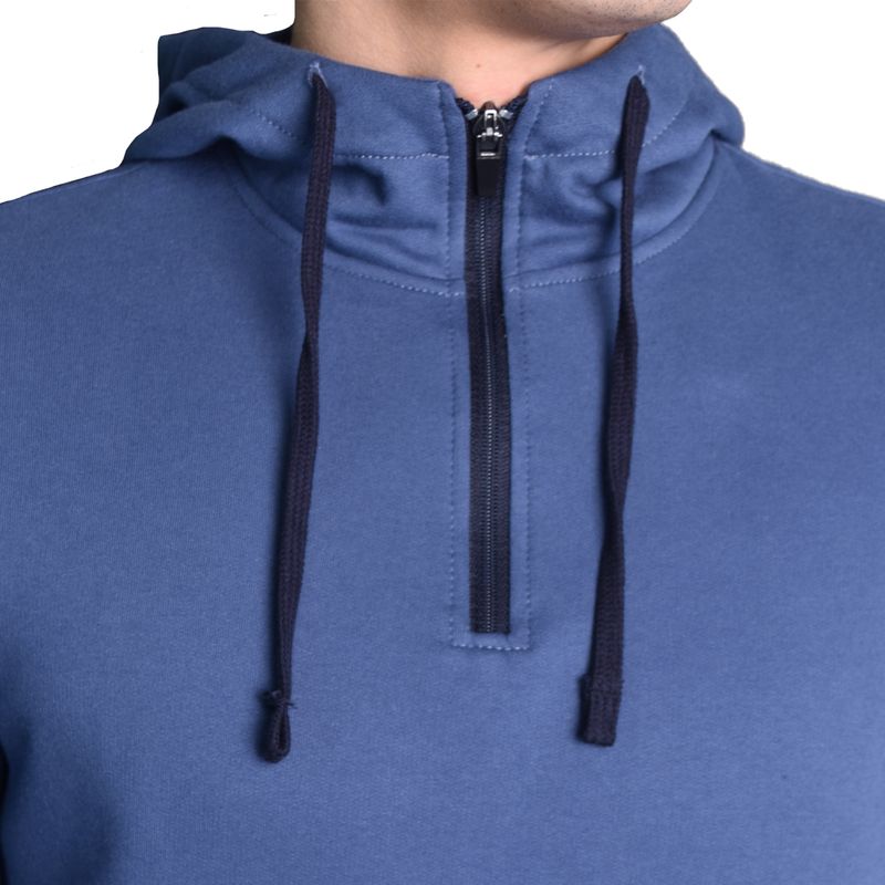 HOODIE OVERSIZE CUELLO ALTO - ACERO