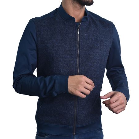 CASACA DE PAÑO PERFECT FIT - AZUL NOCHE