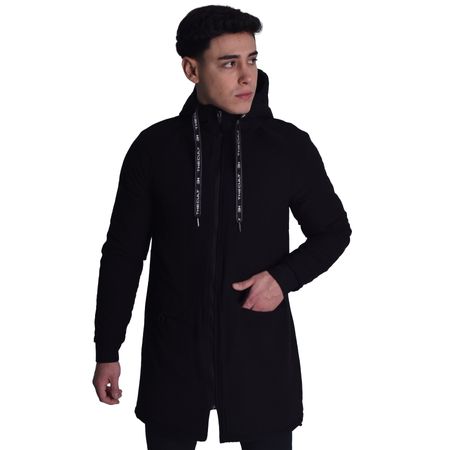 PARKA OVERSIZE CON FORRO ACOLCHADO - NEGRO