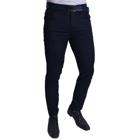 PANTALON DRILL CONFORT SEMIPITILLO - AZUL