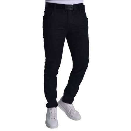 PANTALON DRILL CONFORT SEMIPITILLO - NEGRO