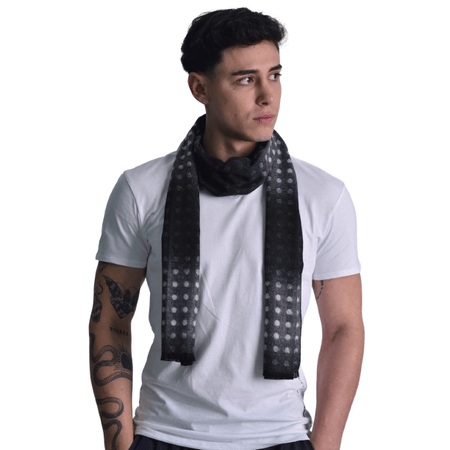 BUFANDA DISEÑO DEGRAGE - NEGRIS