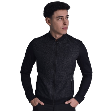 CASACA DE PAÑO PERFECT FIT - NEGRO