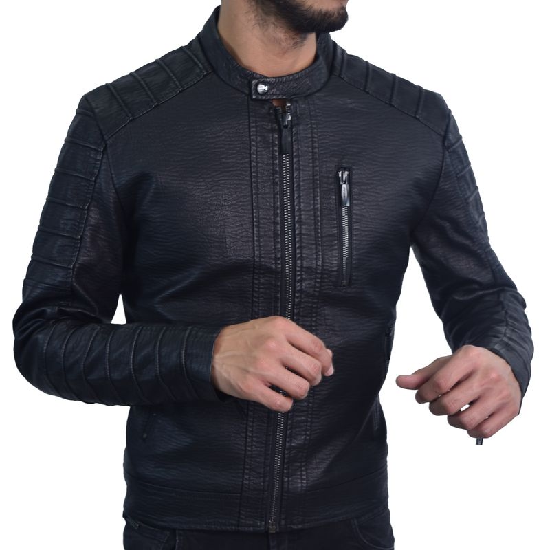 CASACA-CUERO-ESTILO-MOTOCICLISTA-PERFECT-FIT---NEGRO