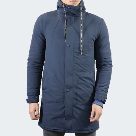 PARKA OVERSIZE IMPERMEABLE CON FORRO COREL FLEECE - AZUL