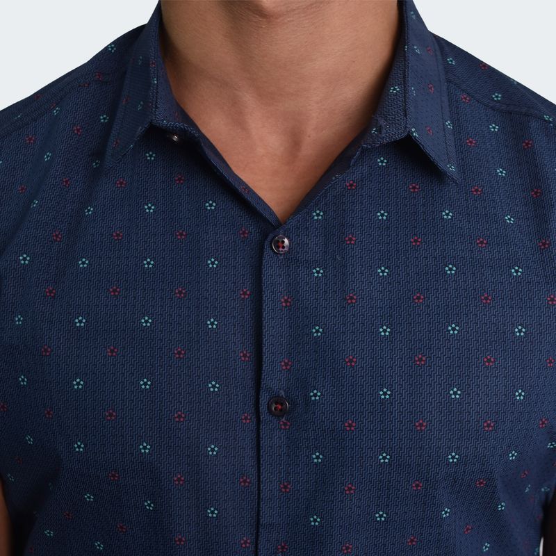 CAMISA-MANGA-CORTA-PERFECT-FIT---AZUL