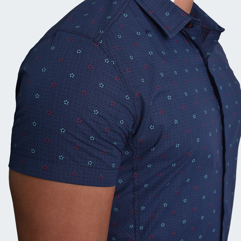 CAMISA-MANGA-CORTA-PERFECT-FIT---AZUL