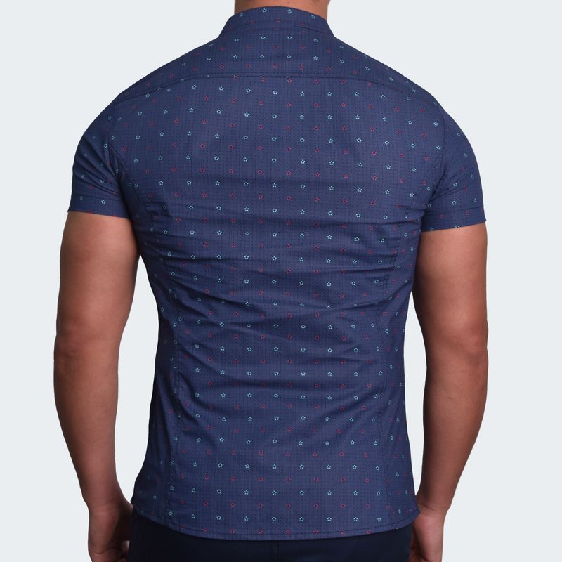 CAMISA-MANGA-CORTA-PERFECT-FIT---AZUL