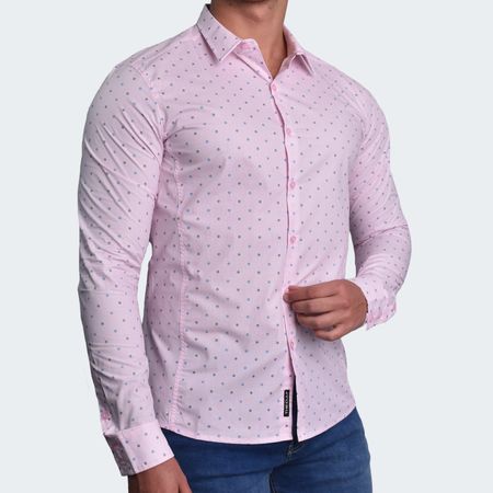 CAMISA MANGA LARGA PERFECT FIT - ROSA