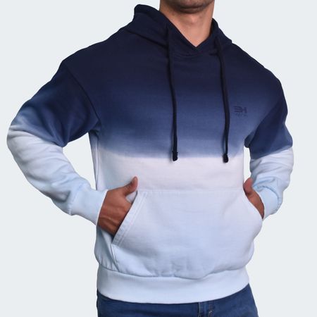 HOODIE OVERSIZE EFECTO DIP DYE EN DEGRADE - AZUCEL