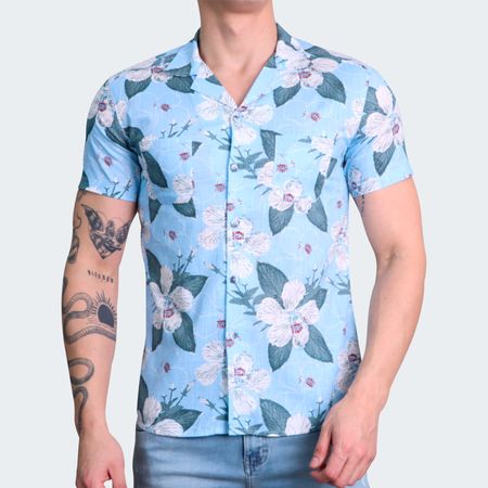 CAMISA HAWAIANA RELAX FIT - BLACEL