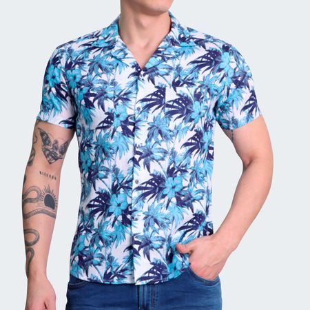 CAMISA HAWAIANA RELAX FIT - AZUCEL
