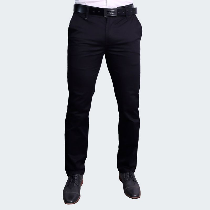 PANTALON-DRILL-CONFORT-ENTUBADO---NEGRO
