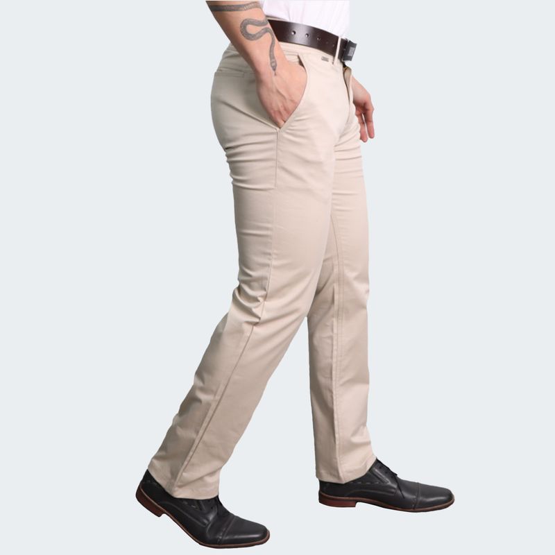 PANTALON DRILL CONFORT ENTUBADO ARENA