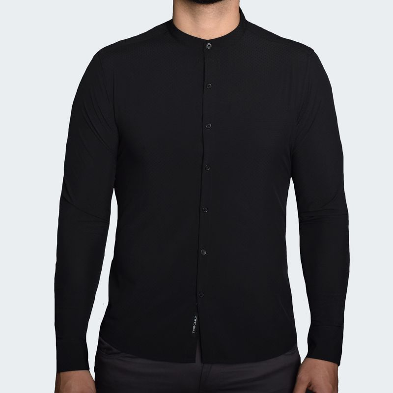 CAMISAMANGALARGACUELLONERUPERFECTFIT