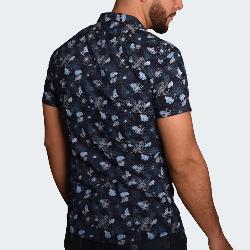 CAMISA-MANGA-CORTA-PERFECT-FIT---AZUL