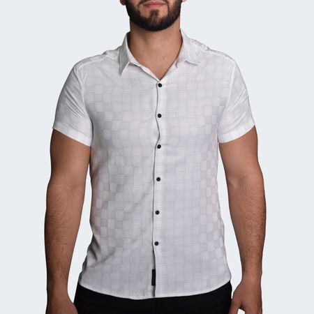 CAMISA MANGA CORTA PERFECT FIT - BLANCO