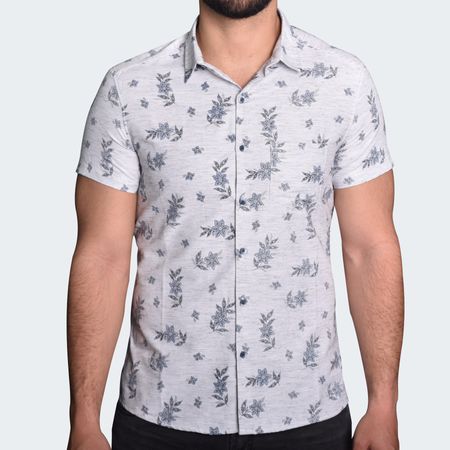 CAMISA MANGA CORTA PERFECT FIT - GRIS