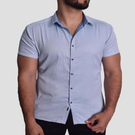 CAMISA MANGA CORTA REVERSIBLE - SKY