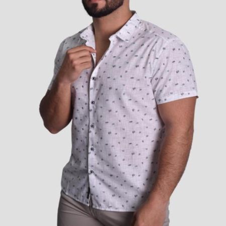 CAMISA MANGA CORTA PERFECT FIT - BLANCO