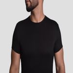 POLO-JACQUARD-MANGA-CORTA-CUELLO-REDONDO---NEGRO