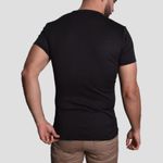POLO-JACQUARD-MANGA-CORTA-CUELLO-REDONDO---NEGRO